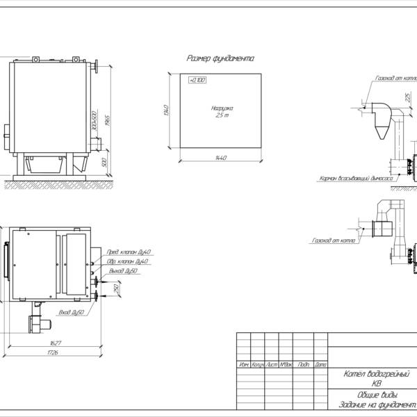 Котёл КВ-ТС-0,35 на угле с ТЛЗМ
